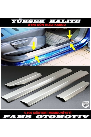 Vw Tiguan Krom İç Kapı Eşiği 4 Kapı P.Çelik 2007-2016 Arası