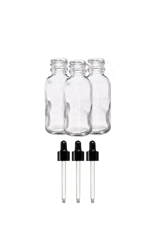 Aropi Şeffaf Cam Şişe Damlalıklı 100 Ml 100 Adet Aropi Şeffaf Cam Şişe Damlalıklı 100 Ml 100 Adet
