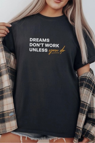 Freedom Store Unisex Oversize 24/1 Penye Dtf Baskılı Tişört - Dtf294 Siyah