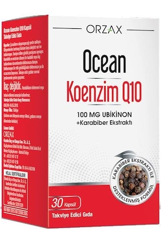 Ocean Koenzim Q10 100 Mg 30   Kapsül
