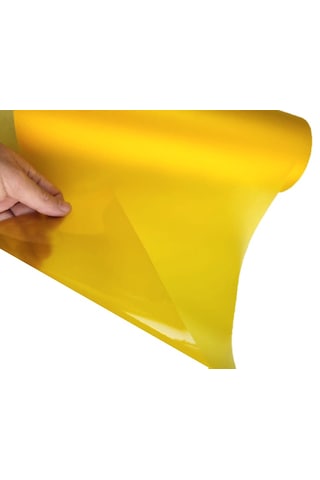 Parlak Simli Görünüm Sarı Renk Yapışkanlı Folyo 30 Cm 1 Metre