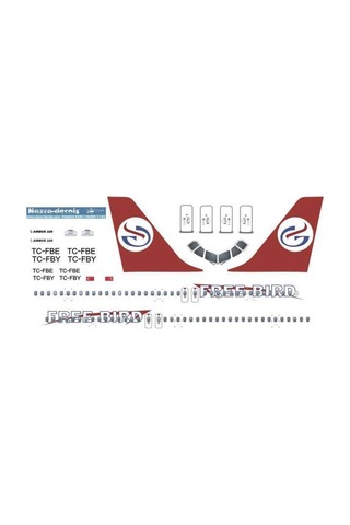 Nazca Decals Frb001 1/144 Ölçek, Freebird Decal-old Scheme