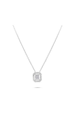 0.05 Karat Baget Pırlanta Kolye - Hrd Sertifikalı 45645623