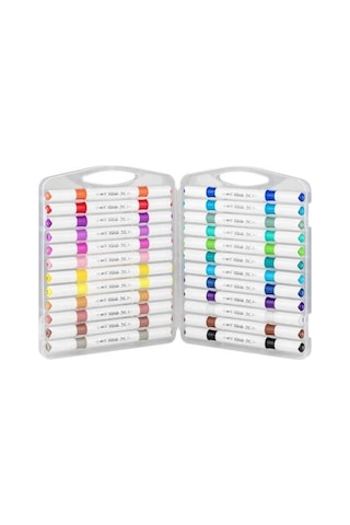 Rich Art X Acrylic Duo Marker Çift Uçlu Su Bazlı Boyama Kalemi 24 Renk Set 18054