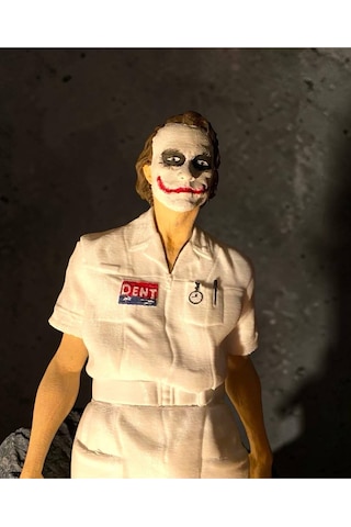 The Dark Knight Joker Hemşire Koleksiyon Figürü - 20 Cm Dev Boy Özel Tasarım