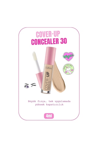 Callista Cover Up Concealer Yoğun Kapatıcı Göz Altı Kapatıcısı - 30 Soft Sand