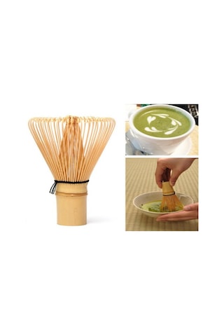 Geekyou Seramik Matcha Seti: Çay Süzgeci Ve Kaşık - Pürüzsüz Matcha İçin Pratik Araçlar Ahşap