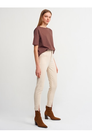 Dilvin 3683 Basic T-shirt-k.kahve