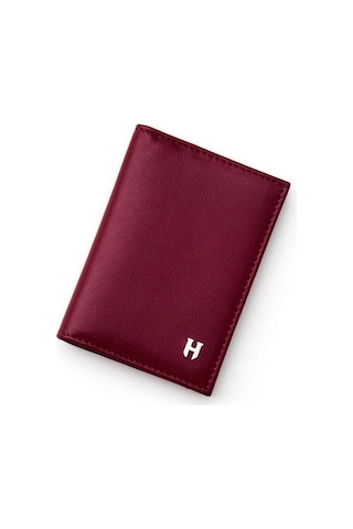 Helmbrook London Townsend Erkek Bordo Deri Özel Tasarım Çok Bölmeli Rfid Korumalı Kartlıklı Cüzdan Bordo
