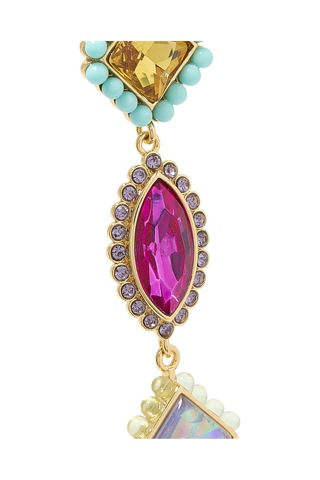 Regency Linear Earrings Kadın Küpe 5x1x0.5 Cm Çok Renkli
