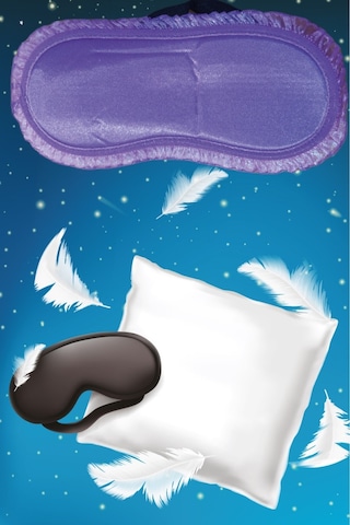 Pembecin Uyku Göz Bandı Maskesi Işık Önleyici Gözlük Maske Bant Eye Mask Mor 1adet Mor