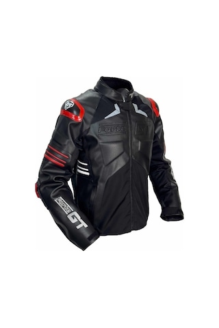 Forte Gt Wind Pro Hörgüçlü Deri 4 Mevsim Motosiklet Montu Siyah