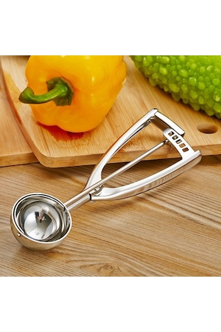 Cbtx Paslanmaz Çelik Dondurma Kaşığı Kaşığı Meyve Kaşığı, Özellikler: 44mm