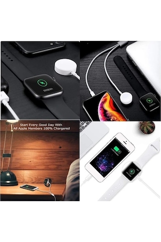 Ally 2in1 Apple Watch Uyumlu Şarj- İphone Usb Şarj Kablosu- 5775