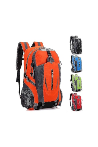 40l Büyük Su Geçirmez Sırt Çantası Kamp Yürüyüş Açık Hava Seyahat Sırt Çantası C Qd Kırmızı Çok Renkli