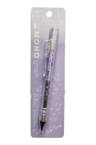 Mono Graph Mekanik Kurşun Kalem, 0,5mm, Mor, Plastik Gövde, Sınırlı Baskı, Çizim Ve Yazma İçin Mavi