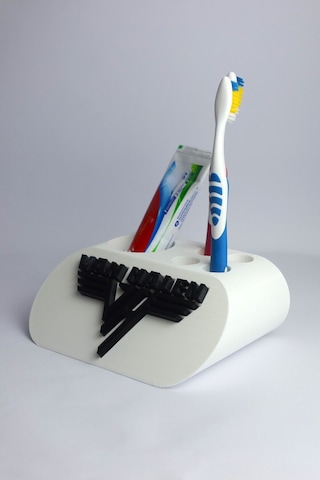 Van Halen - Dekoratif Diş Fırçalık Beyaz