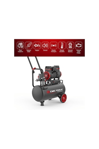 Cmc Cmc-0911 24 Litre Sessiz Yağsız Hava Kompresörü 2 Hp