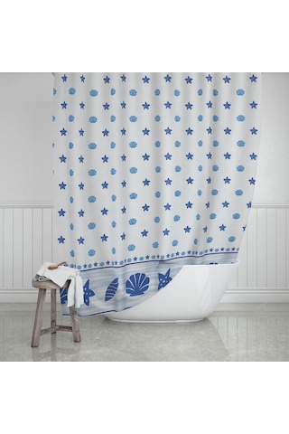 Zethome Evdy Banyo Duş Perdesi 4910 Tek Kanat 1X110x200 Çok Renkli