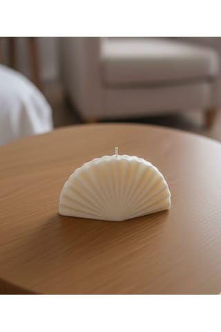 Özdemcandle İstiridye Dekoratif Baton Doğal Soya Mum 13 X 6,5 Cm Strdy-0116 Koku Seçenekleri İçin Ürün Açıklamasını İnceleyiniz Krem