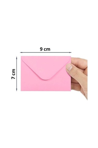 50 Adet. Renkli Zarf. 7x9 Cm. Renkli Mini Zarflar Karışık Renkler