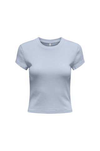 Only Onlelına S/s O-neck Short Top Jrs Noos Kadın Mavi Bluz - 15320229 Mavi