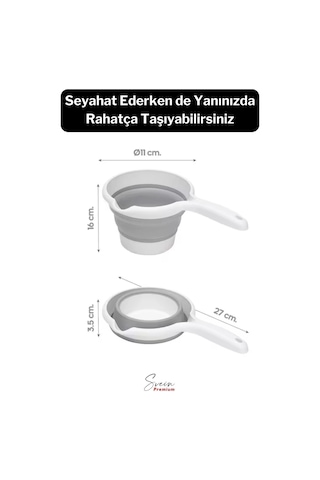 Pratik Premium Katlanır Sert Plastik Koçero Maşrapa Su Kovası Bulaşık Yıkama Leğeni 1200 Ml Diğer