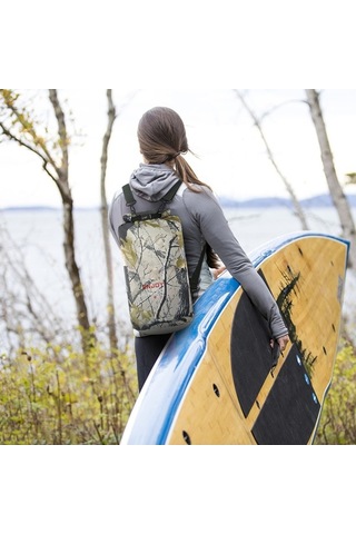 Novahub Su Geçirmez 20l Sırt Çantası - Kamp, Deniz Ve Doğa Sporları İçin Yeşil Renk Taş - Yeşil