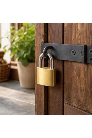 Orret Home 32 Mm Pirinç Gövdeli Asma Kilit Anahtarlı Kilit Paslan
