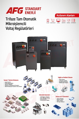 150 Kva Trifaze Tam Otomatik Mikroişlemcili Voltaj Regülatörü