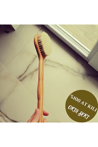 Efsoon Organics Saplı At Kılı Selülit Banyo Fırçası