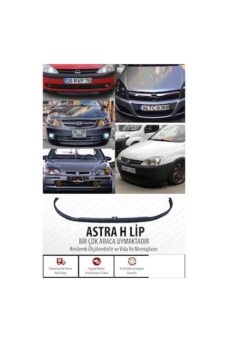 Astra H Lip Karlık 2 Parça Tüm Araçlara Uygulanabilir Plastik