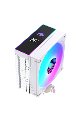 Ng Frost 400w 205w Tdp Argb Fanlı Derece Göstergeli Performans Kule Tipi Cpu Soğutucu Beyaz