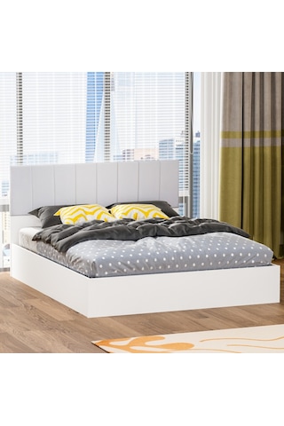 Garaj Home Doğa Çift Kişilik 160x200 Karyola - Beyaz Diğer