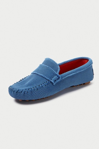 Mubiano Summer Kadın Triko Mavi Babet & Loafer -mstb2020-m Mavi