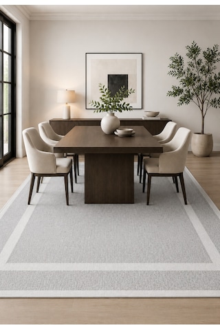 Modern Sisal 8001 Gri Krem Leke Tutmayan Kaymaz Taban Salon Mutfak Koridor Balkon Halısı