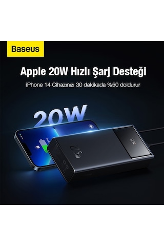 Baseus Star-Lord 30000 mAh 22.5W Digital Display Powerbank Hızlı