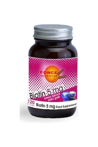 Force Nutrition Biotin 5000 Mg 120 Tablet