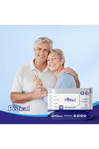 Dr. Pedical - Vücut Temizleme Mendili Xlarge 50'li 3 Paket XL