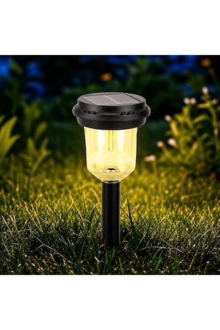 Panther Solar Bahçe Lambası Led Cob 360 Aydınlatma Karanlık Sensörlü 400 Mah Pt-b117