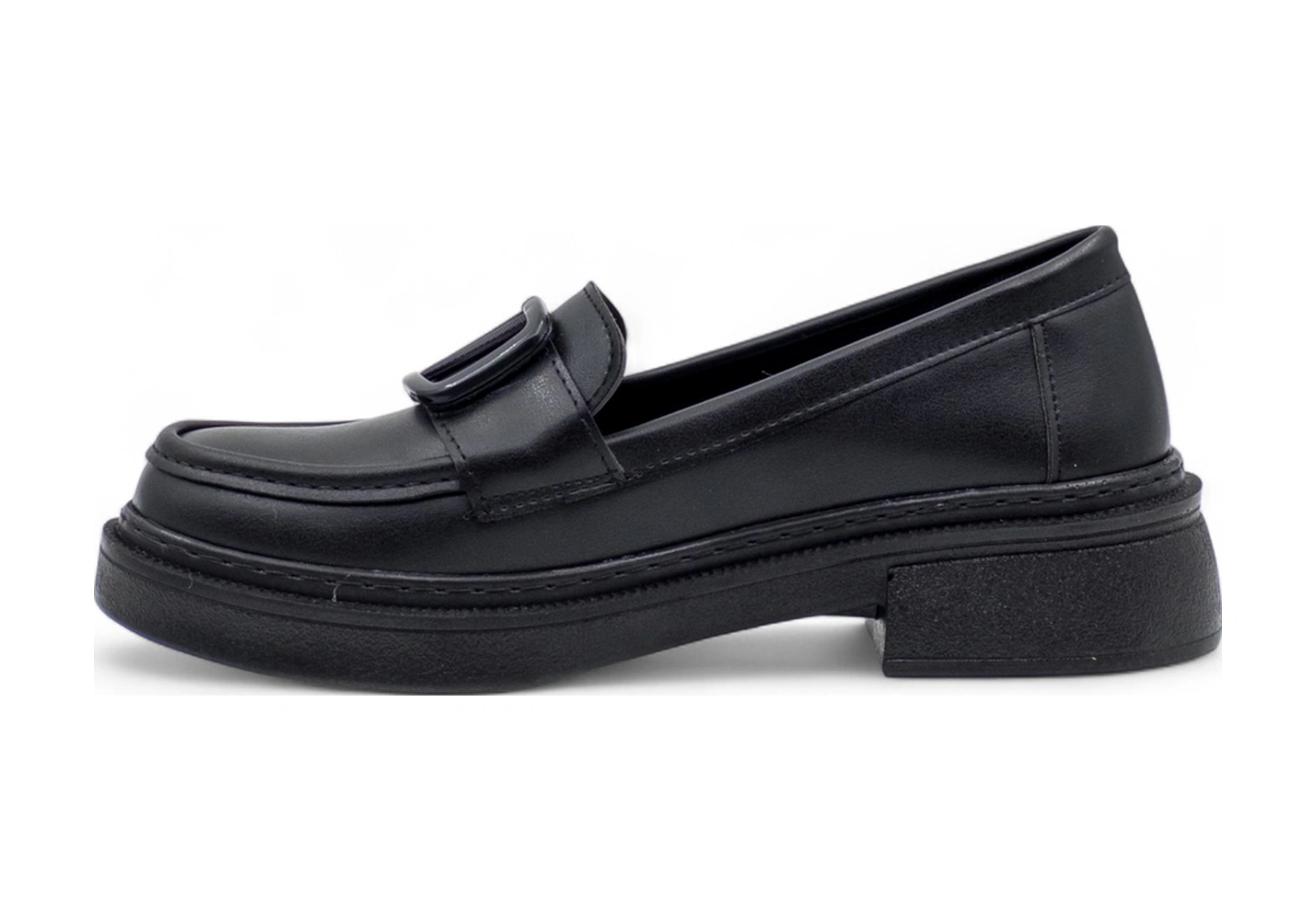 Wıssente 1810 Toka Detaylı Kadın Loafer Siyah