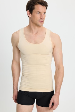 Tudors Erkek Süper Slim Fit Extra Dar Kesim Lastikli Ten Rengi Atlet Korse-41852 Ten Rengi