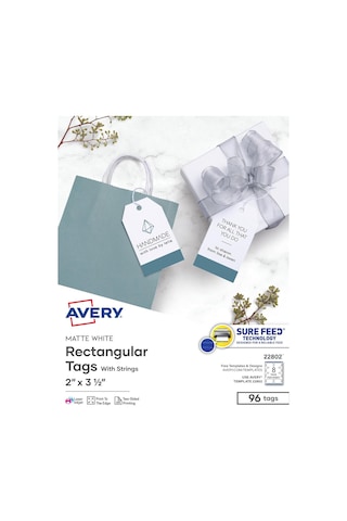 Avery Yazdırılabilir Tags Ile Tel Inkjet Için Pack Of 96 Diğer