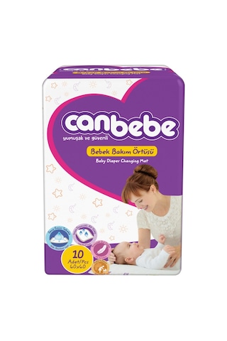 Canbebe Bebek Bakım Örtüsü 60 x 60 CM 10 Adet
