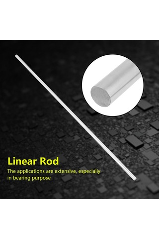 Wezone 8mm Çaplı 500mm Uzunlukta 304 Paslanmaz Çelik Doğru Hareketli Lider Çubuk - Dayanıklı, Pürüzsüz, Yüksek Hassasiyetli Makinalar İçin