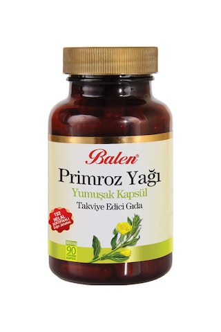 Balen Primroz Çiçeği Yağı 650 MG 90 Kapsül x 3 Adet