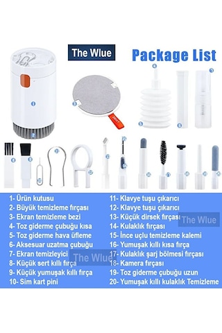 20in1 Bilgisayar, Laptop, Klavye, Telefon, Kulaklık Airpod Temizl
