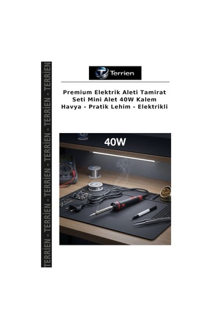 Premium Elektrik Aleti Tamirat Seti Mini Alet 40w Kalem Havya - Pratik Lehim - Elektrikli