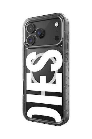 Diesel Apple iPhone 17 Pro Max Uyumlu Magsafe Destekli Biscotto Bumper Kılıf - Siyah