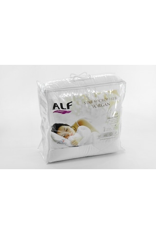 Alf Star Microfiber Yorgan Çift Kişilik Beyaz